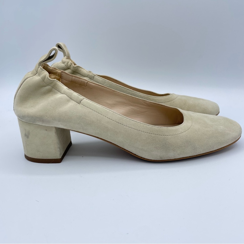 Everlane The Italian Suede Day Heel 9 Bone - Picture 2 of 16